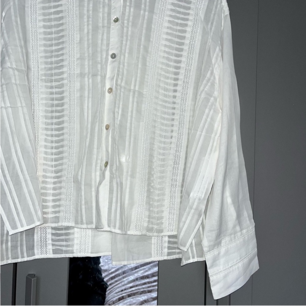 M. Zara SHIRT WITH EMBELLISHED TRIM - Picture 5 of 7
